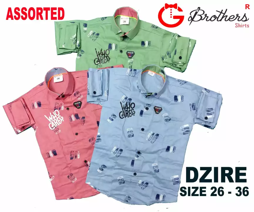 Boy's shirts  uploaded by Shri Balaji Collection on 7/23/2022