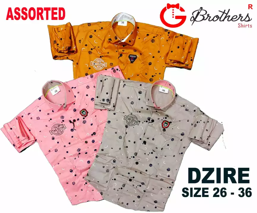 Boy's shirts  uploaded by Shri Balaji Collection on 7/23/2022