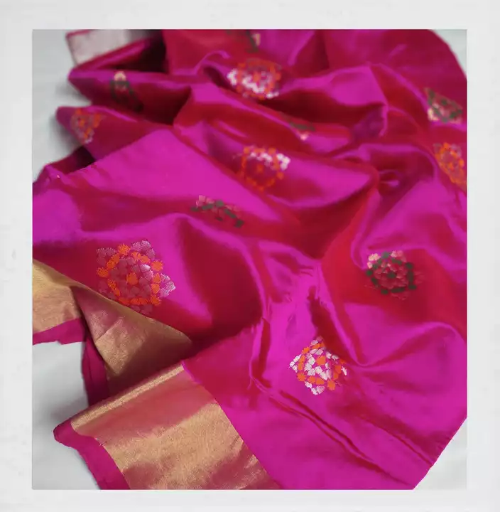 Saree Chanderi Handloom Pure Pattu Soft Silk  uploaded by business on 7/23/2022