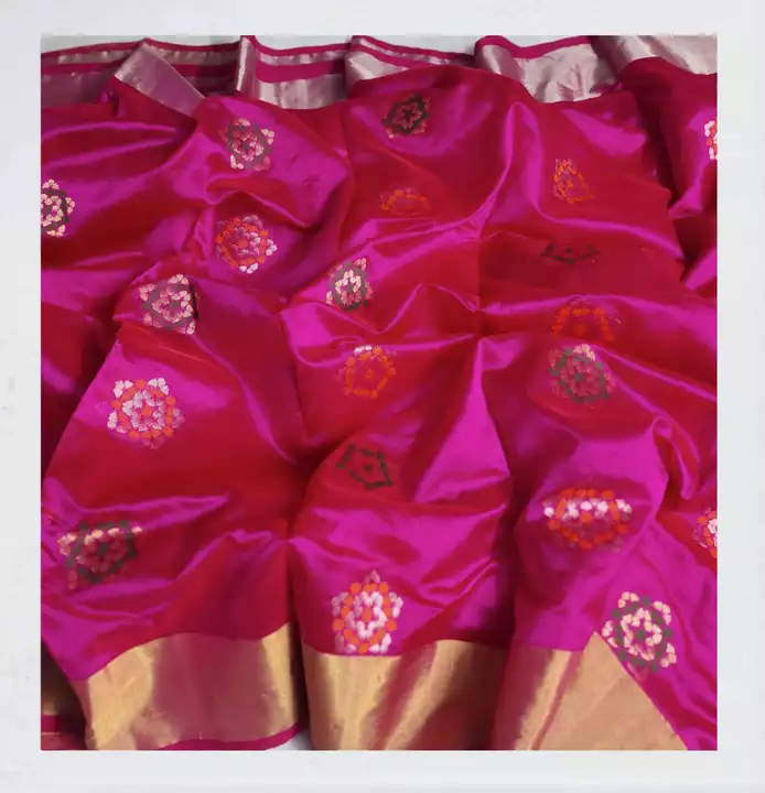 Saree Chanderi Handloom Pure Pattu Soft Silk  uploaded by FCHW on 7/23/2022