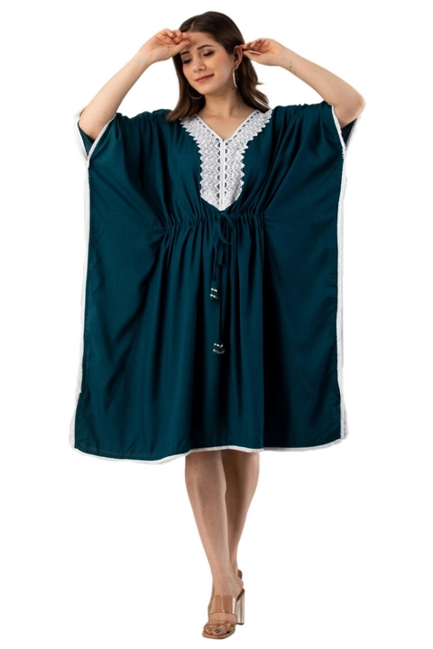 Rayon free size kaftan dress  uploaded by business on 7/23/2022