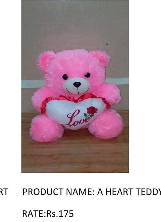 heart teddy uploaded by afsha softoys & bags on 11/16/2020