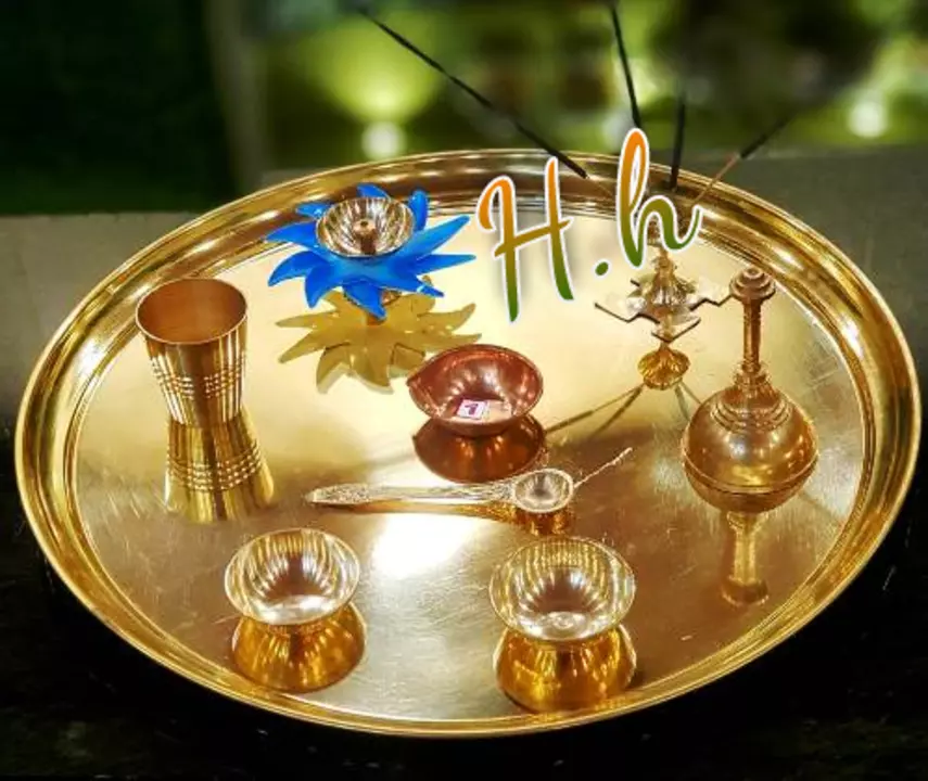 Metal Pooja Thali Collection  uploaded by Hina Handicrafts on 7/23/2022