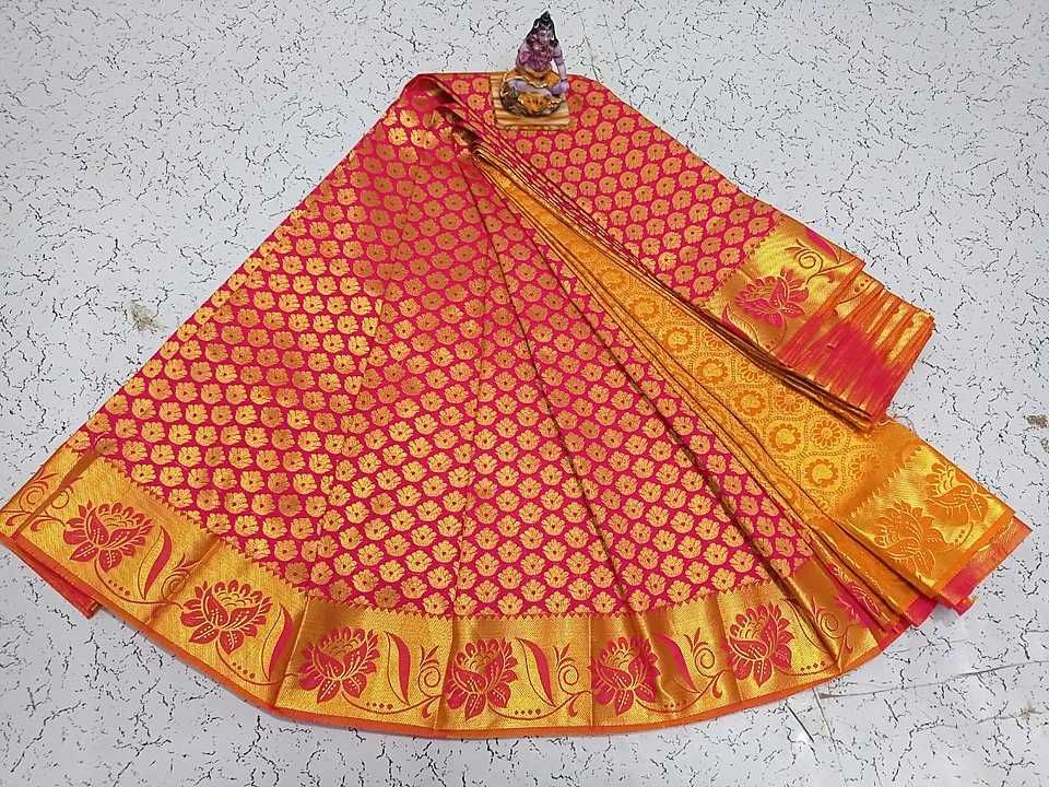 Post image Samuthirika Patti sarees 
All over body design with Rich jari 
Saree lenth 6.30 meters