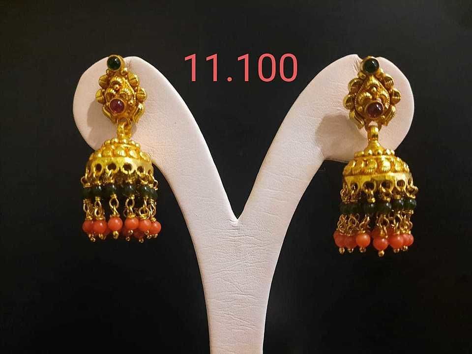 Silver antique jhumka uploaded by business on 6/21/2020