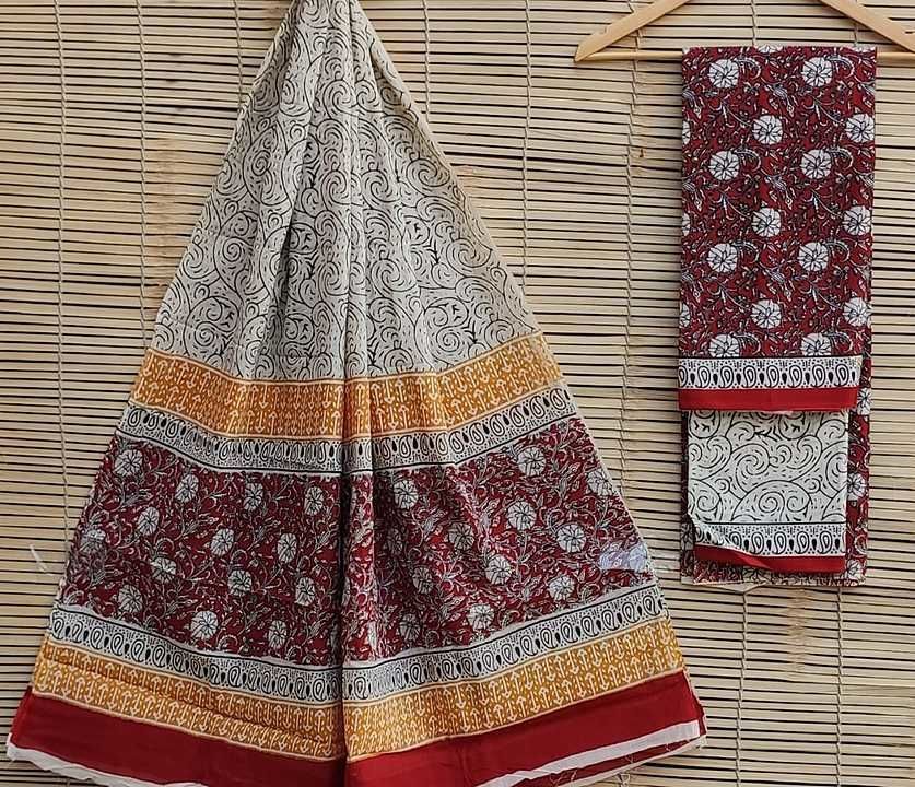 Cotton suit with cotton dupata uploaded by TANISHAKA FAB on 11/17/2020