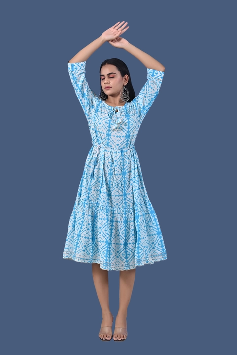 Pure Cotton Tiered Kurti uploaded by business on 7/24/2022