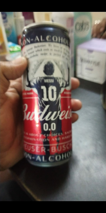 Budweiser drink non alcoholic beer mrp 90 rs uploaded by Akshpreet Traders on 7/24/2022