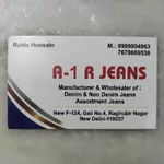 Business logo of A-1 R.JEANS
