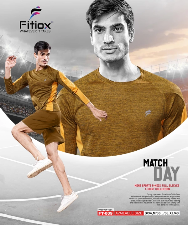 Fitiox FS Tshirt Polyster 10 colors uploaded by Maruti Traders on 7/24/2022