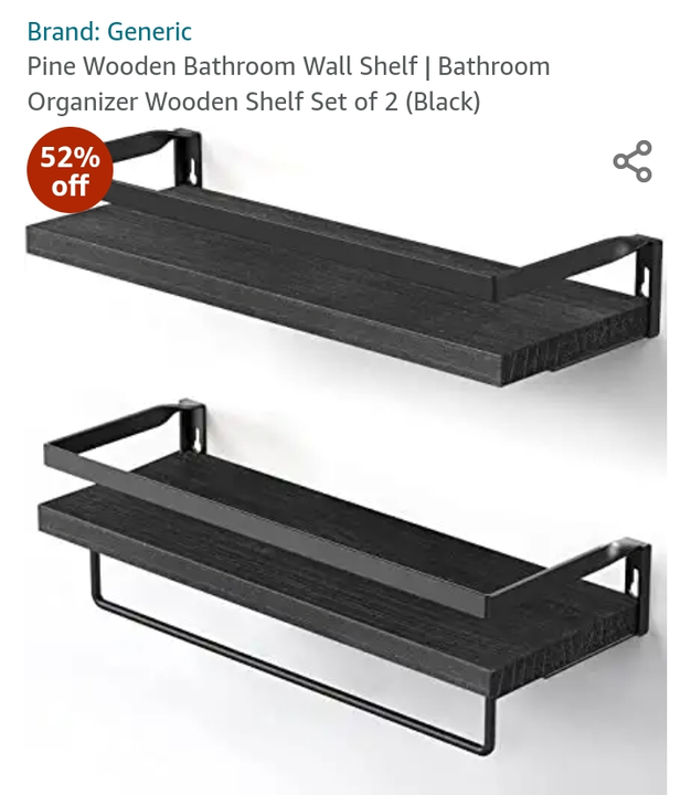 Wall iron shelf set of 2  uploaded by D.S IMPEX on 7/24/2022