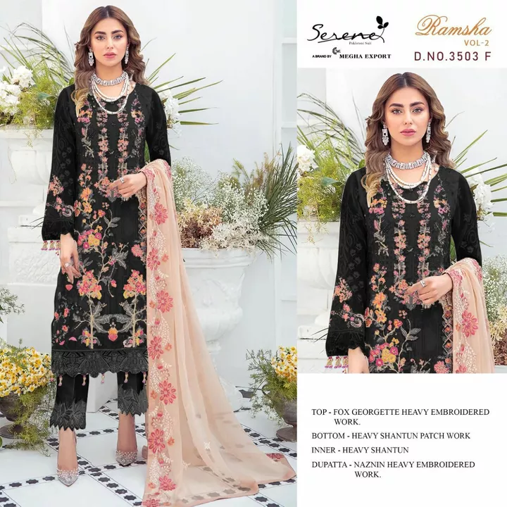 Post image Georgette Pakistani Suit By Serene Brand