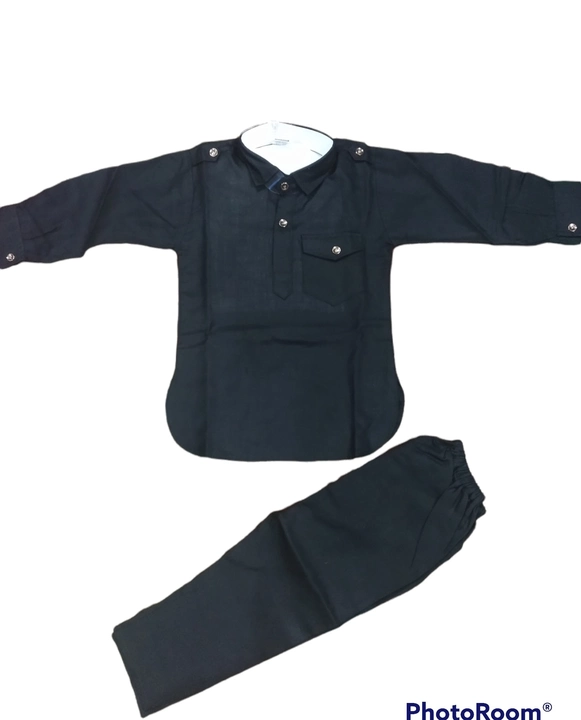 black kurta pyjama for boys  uploaded by Mousin enterprises on 7/25/2022