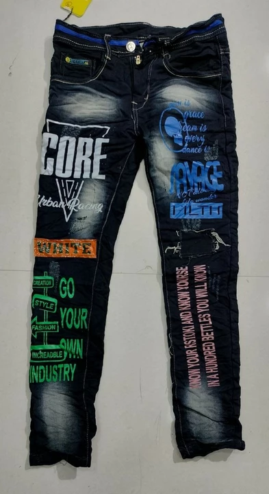 Damage full funky jeans uploaded by Shri Balaji Collection on 7/25/2022