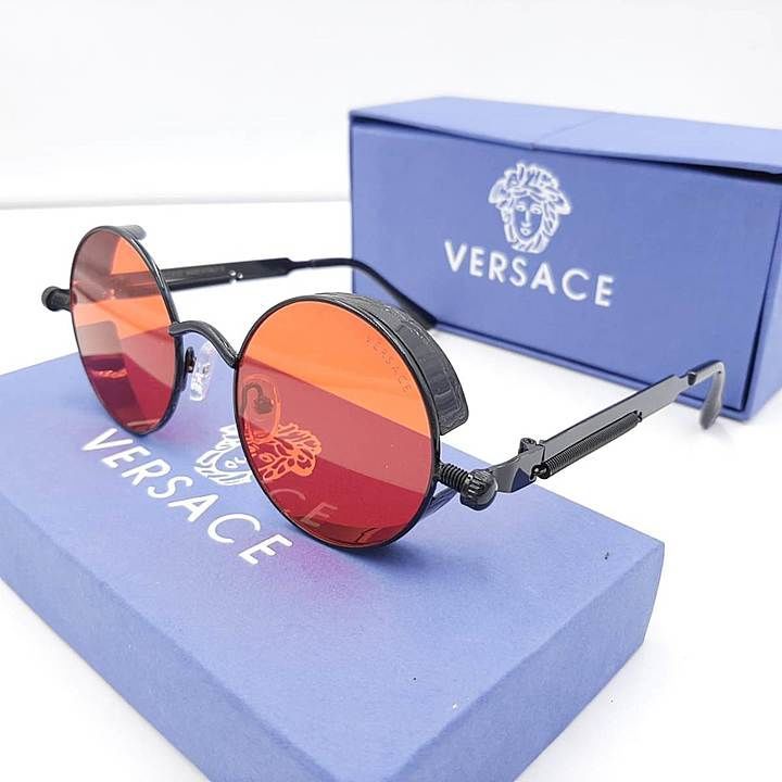 Varsace- 66232 Red Candy Lens To Black Metal Frame Branded Sunglasses uploaded by Pilanta Group on 11/17/2020