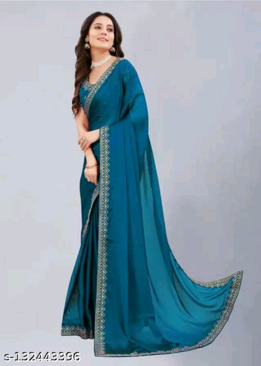 Blue saree uploaded by business on 7/25/2022