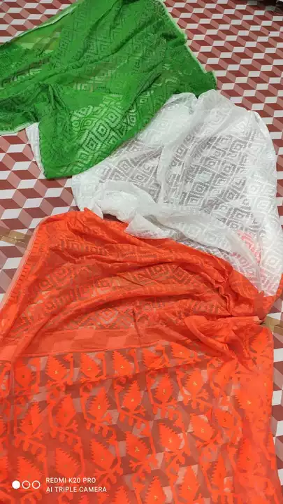15 th August special jamdani saree...  uploaded by business on 7/25/2022