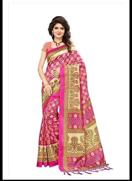 Post image Fabric : silk 
Saree 5.5 meter and blouse 0.8 meter
