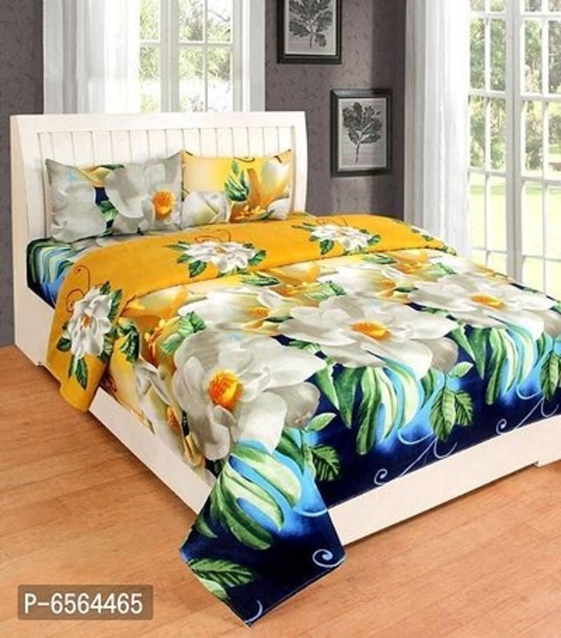 *144 TC polycotton double floral bedsheet ( pack of 1) uploaded by Latest quality catalouge on 7/25/2022