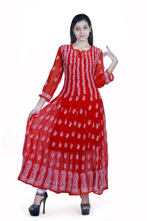 Lucknow Chikankari Georgette 56 kali. uploaded by business on 7/25/2022