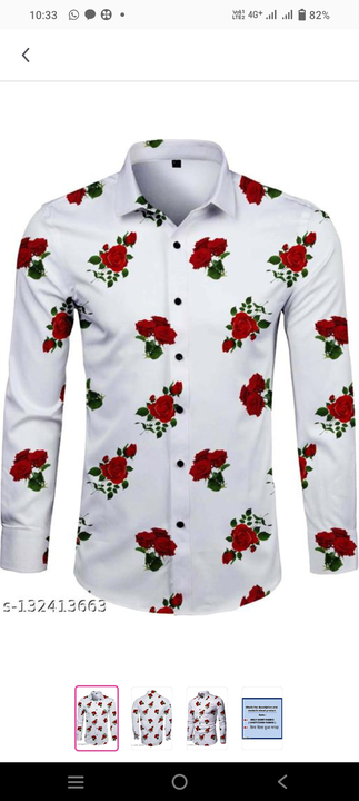 PINSMART POLYCOTTON FLORAL PRINT SHIRT FABRIC (UNSTITCHED) uploaded by PINSMART on 7/26/2022