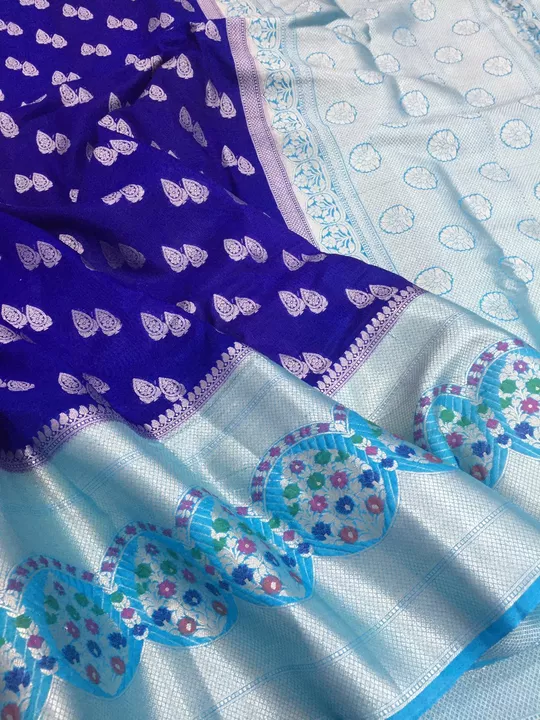 Banaras soft semi munga tilffi kanchi border Sarees  uploaded by business on 7/26/2022