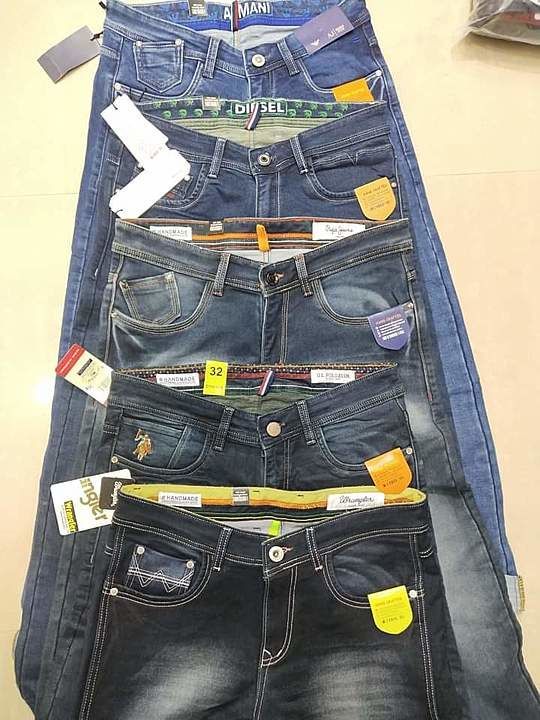 Jeans next to original uploaded by business on 11/18/2020