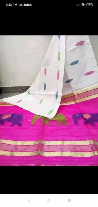 

Cotton silk elephant with bp

  uploaded by Bishnupriya creations on 7/26/2022