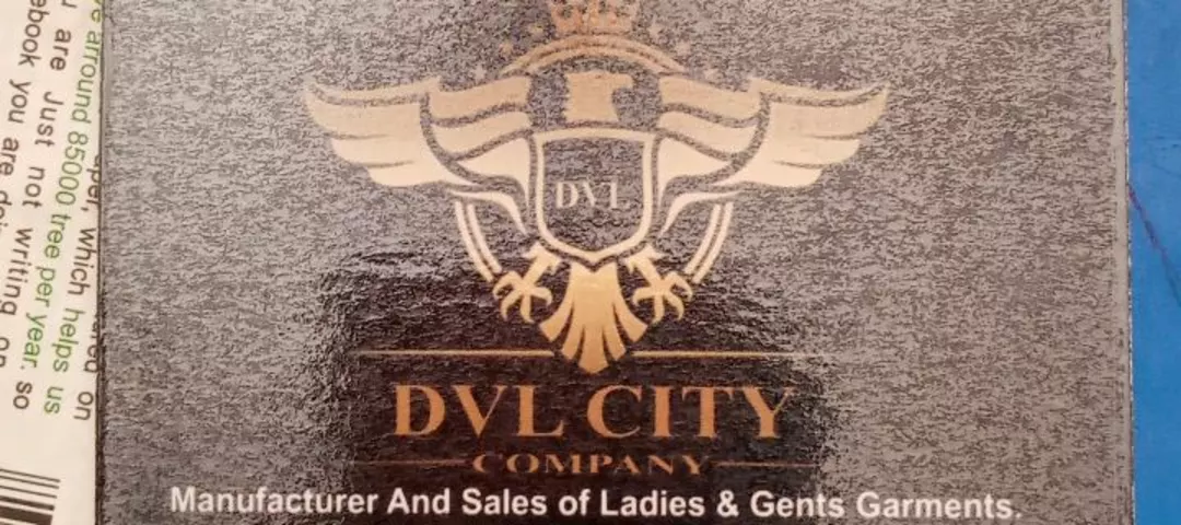 Visiting card store images of Dvl city company 