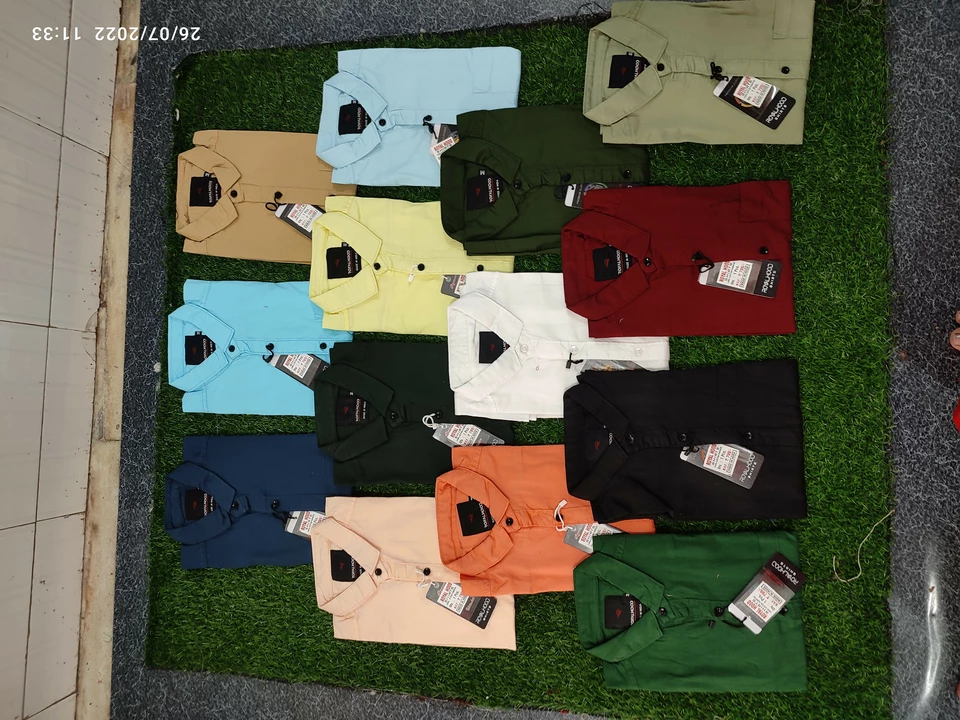 Plain shirts S, M, L & M, L, XL uploaded by Prebha enterprise on 7/26/2022
