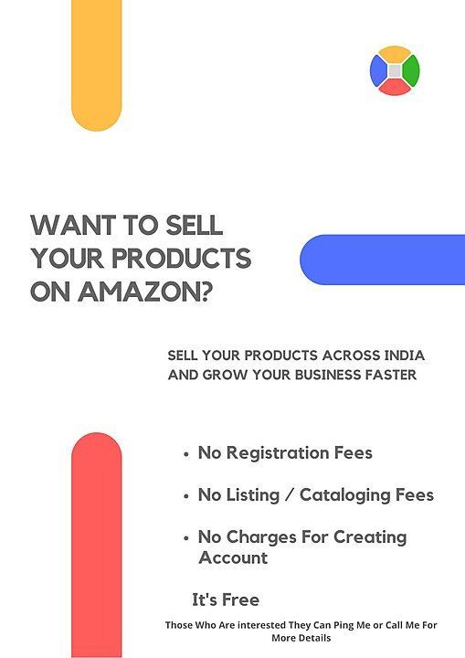 For those who want to sell their products on Amazon Platform without paying any charges  uploaded by business on 11/18/2020