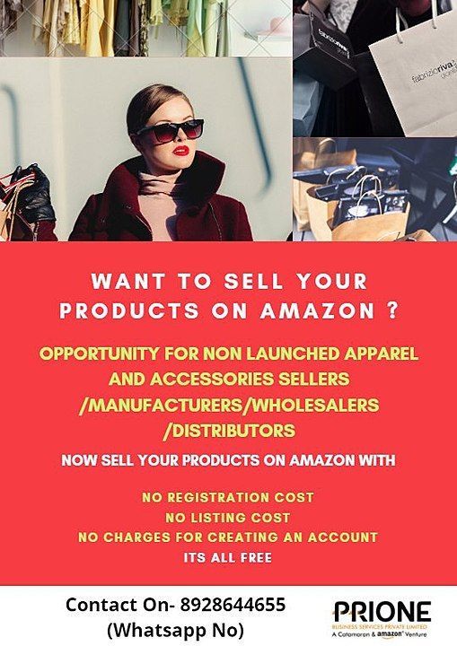 For those who want to sell their products on Amazon Platform without paying any charges  uploaded by business on 11/18/2020