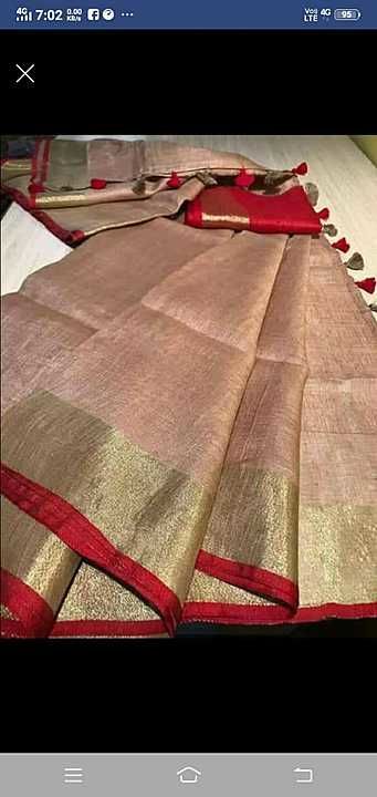 Linen by linen saree uploaded by business on 11/18/2020