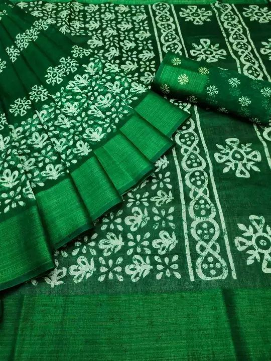 Ikkat print pallu saree uploaded by Yadvendra on 7/26/2022