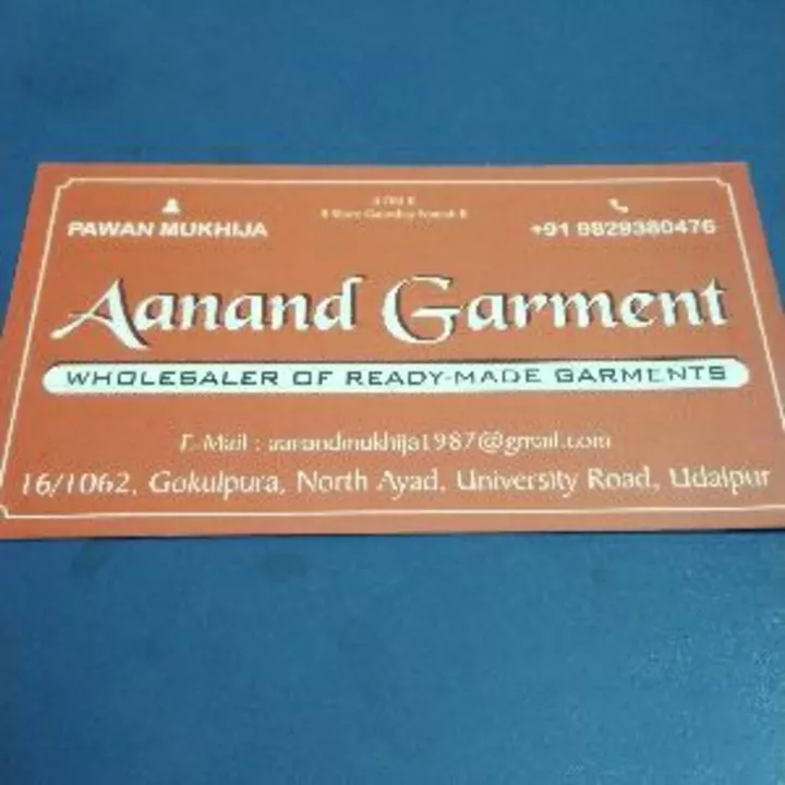 Post image Aanand garment has updated their profile picture.