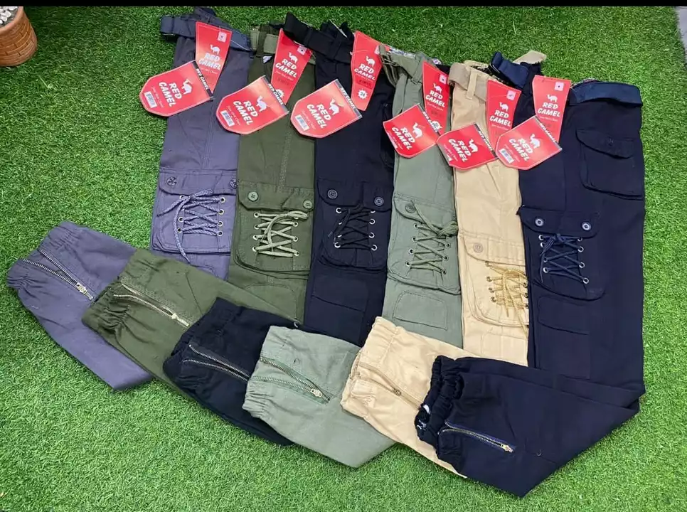 Red Camel Mens Cotton 6 Pocket Or Cargo pants  uploaded by Aarav Collection on 7/26/2022