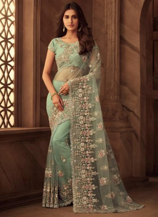 Blue saree uploaded by business on 7/26/2022