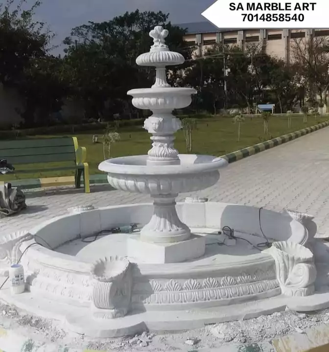 Marble garden water fountain uploaded by business on 7/26/2022