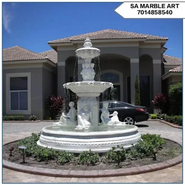 Garden water fountain uploaded by Sa marble art on 7/26/2022