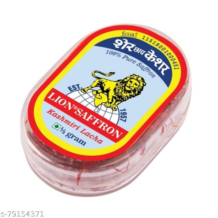 LION SAFFRON Pure Natural Organic Kashmiri Kesar Saffron for Pregnant Women, Biryani and Tilak | Cer uploaded by A_N shopping on 7/27/2022