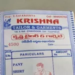 Business logo of Krishna garments and Tailor