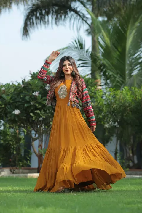 Long Gown With Jacket uploaded by KHOJ INTERNATIONAL on 7/27/2022