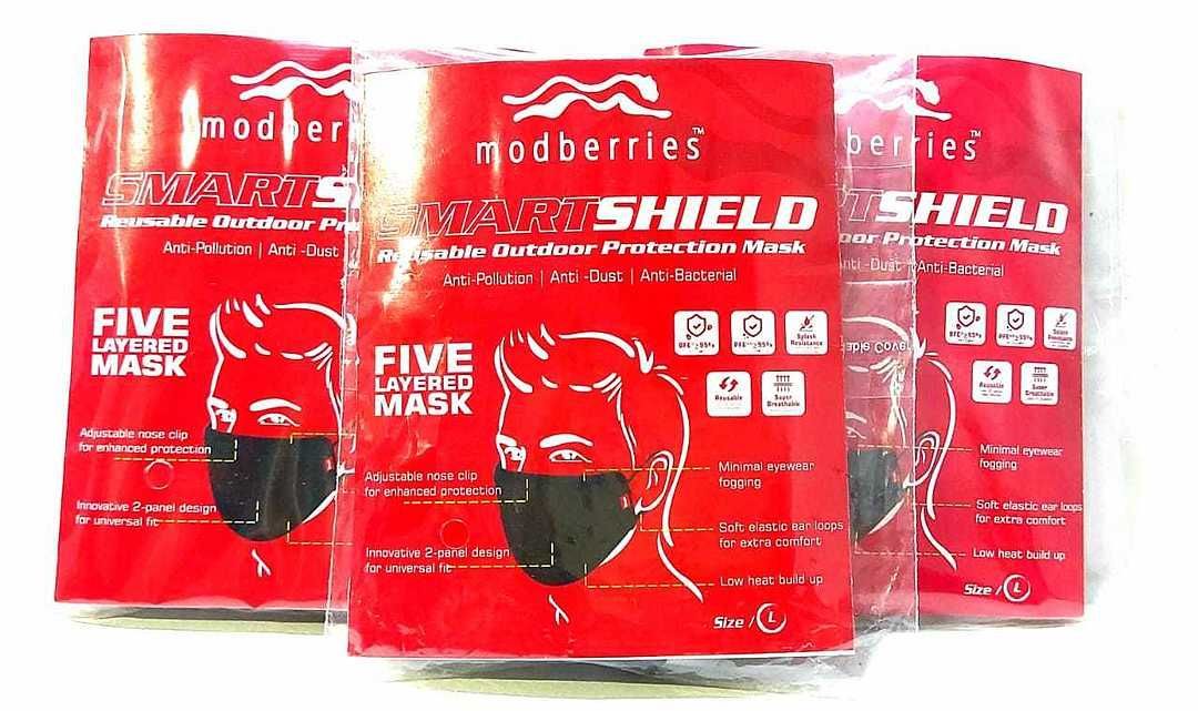Original quality air filter mask
5 layers safety mask 
Mrp rs 149
Wild craft model
Modberries brand
 uploaded by Aadhyaa tex on 6/21/2020