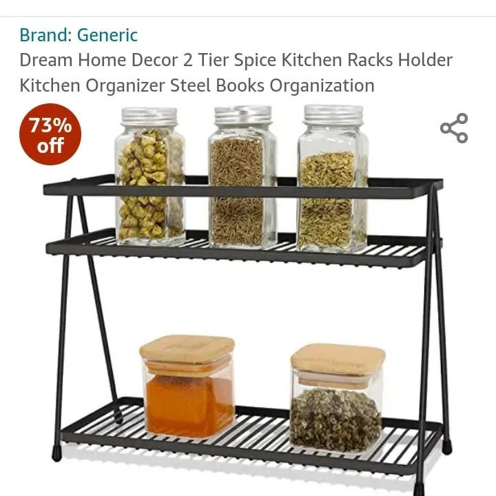 Iron Spice rack 2 tier  uploaded by business on 7/27/2022