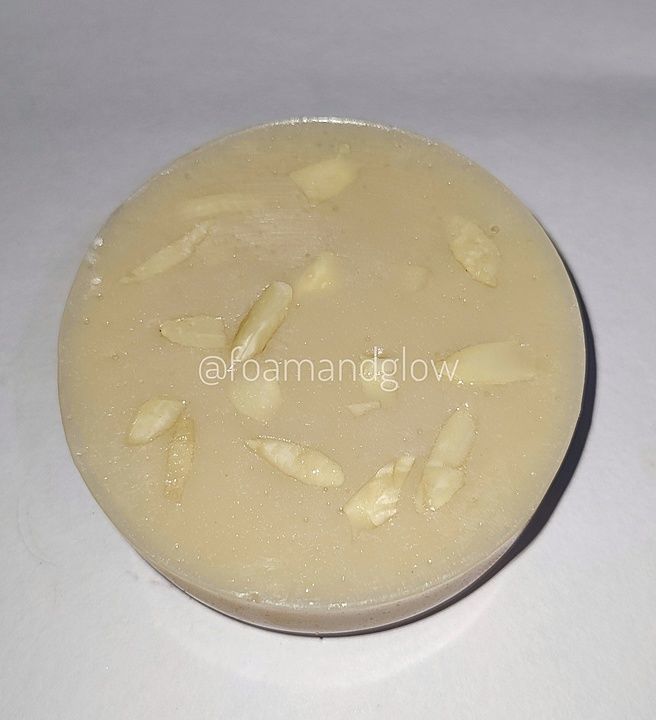 Handmade organic Honey and Almond soap soap Available size 110/- , 100 gm  uploaded by business on 11/18/2020