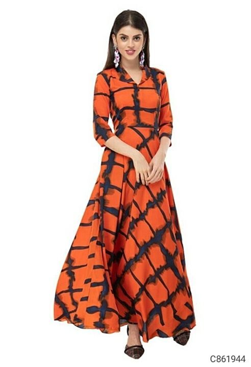 *Catalog Name:* Women's 3/4 Sleeve Crepe Printed Maxi Dresses

*Details:*
Description: It has 1 Piec uploaded by MahaCollection  on 6/21/2020