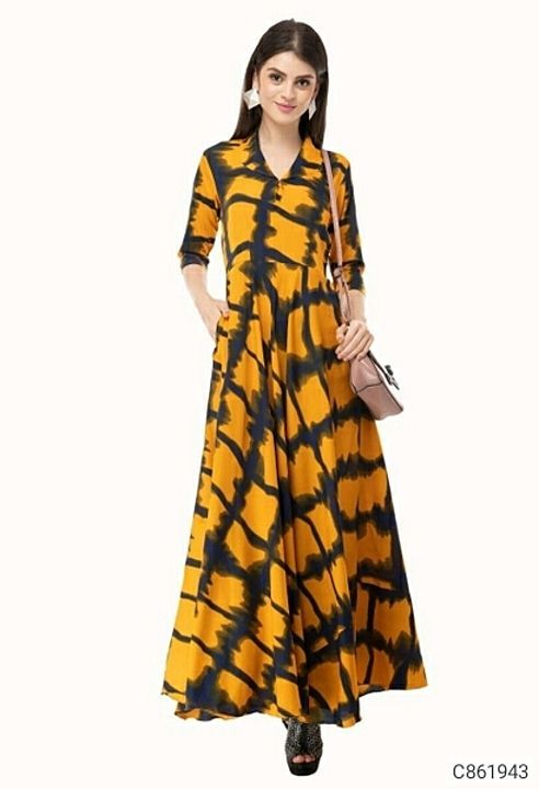 *Catalog Name:* Women's 3/4 Sleeve Crepe Printed Maxi Dresses

*Details:*
Description: It has 1 Piec uploaded by business on 6/21/2020