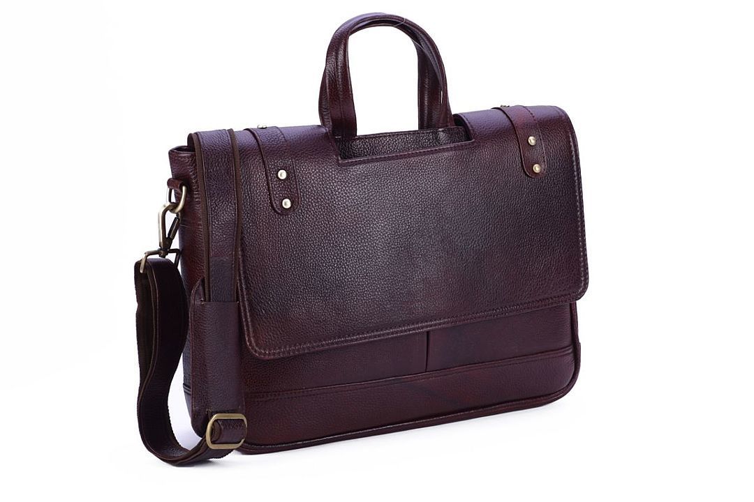 Leather office bag uploaded by business on 11/18/2020
