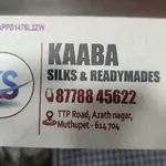 Business logo of Kaaba silks and readymades