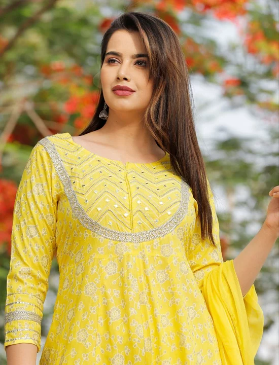 kurti with printed pant and dupatta uploaded by Women_wholesale_hub on 7/27/2022